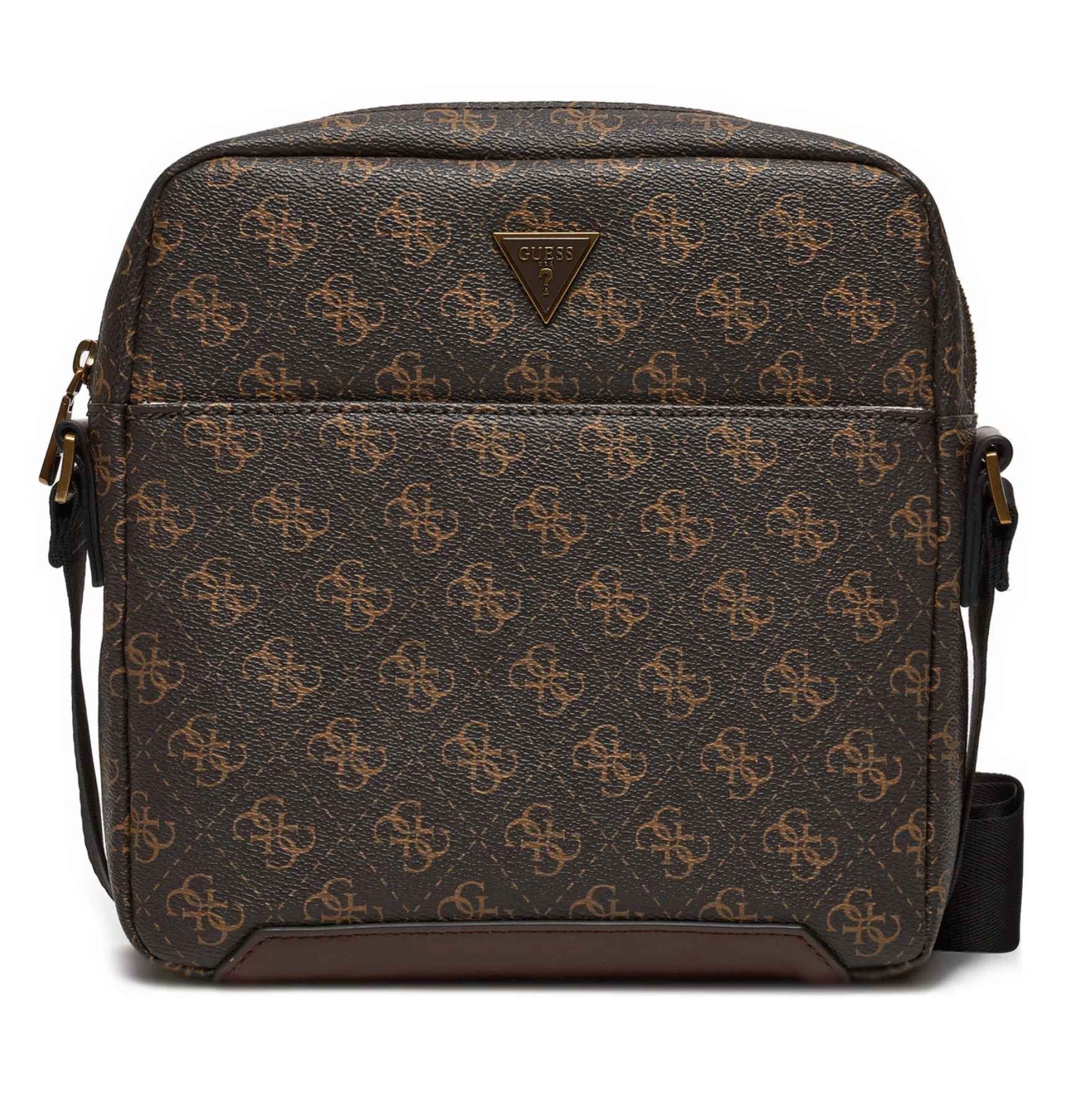 Borsa Guess mini tracolla uomo Torino 4G brown/ochre multilogo UB26GU14 HMTOLOP4258