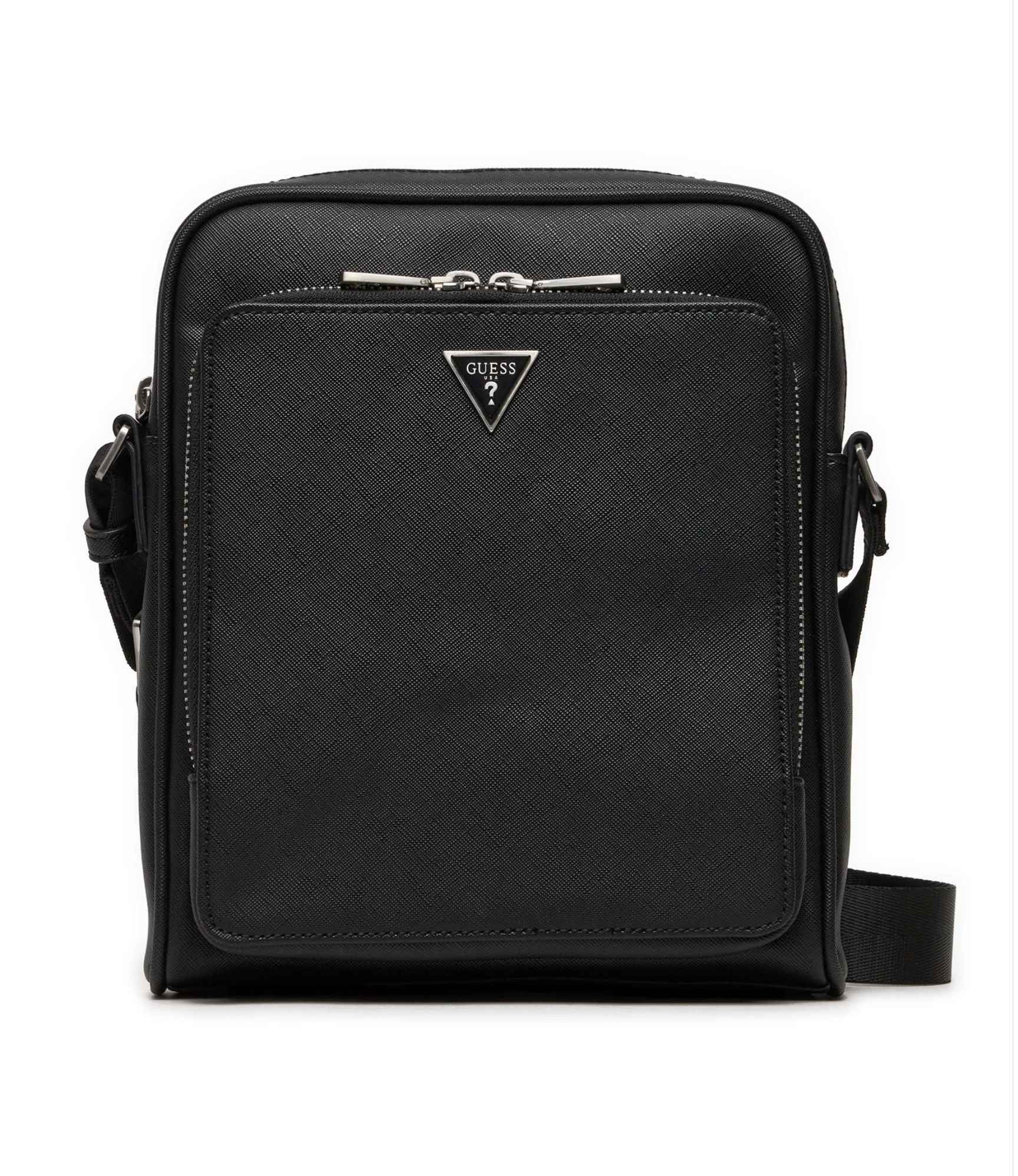 Borsa Guess mini tracolla uomo Milano saffiano black UB26GU13 HMMISAP4260