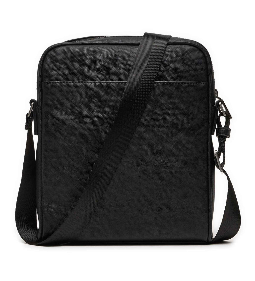 Borsa Guess mini tracolla uomo Milano saffiano black UB26GU13 HMMISAP4260