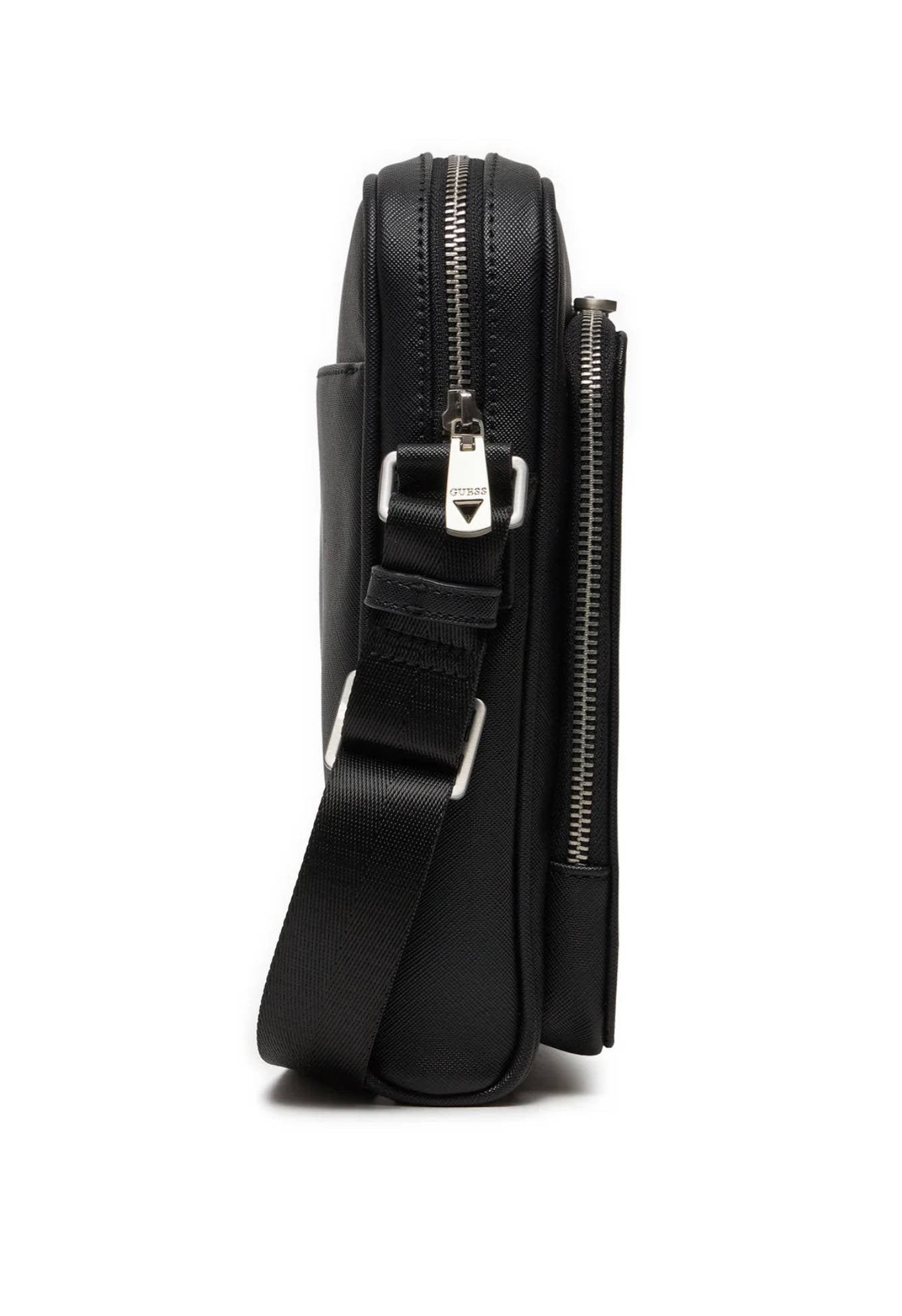 Borsa Guess mini tracolla uomo Milano saffiano black UB26GU13 HMMISAP4260
