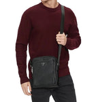 Borsa Guess mini tracolla uomo Milano saffiano black UB26GU13 HMMISAP4260