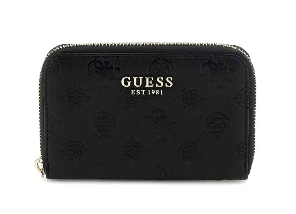 Portafoglio donna Guess Phoebe medium zip around black A26GU17 PD9665140