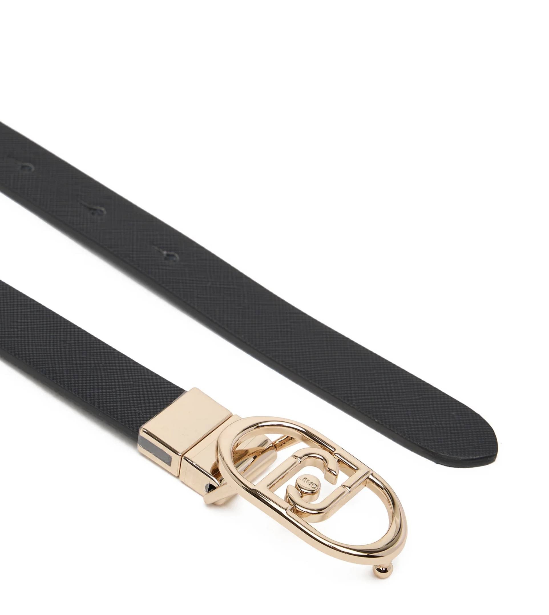 Cintura donna Liu-Jo reversibile hips belt nero/ antracite C26LJ23 AF5252 E0087