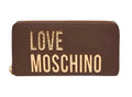 Portafoglio donna Love Moschino zip around marrone A26MO18 JC5692