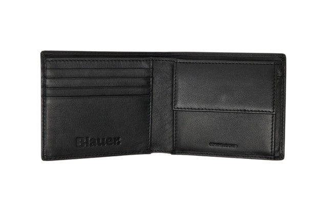 Portafoglio uomo Blauer wallet in pelle A26BU02 F5COP01/LIA/BLK