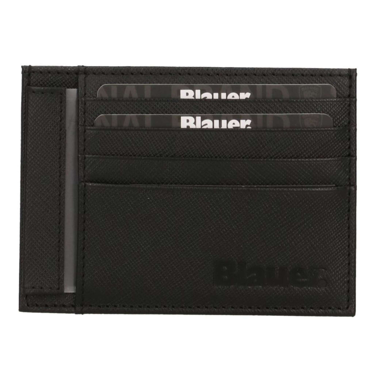 Portafoglio uomo Blauer card holder in pelle A26BU01 F5CPV01/LIA/BLK