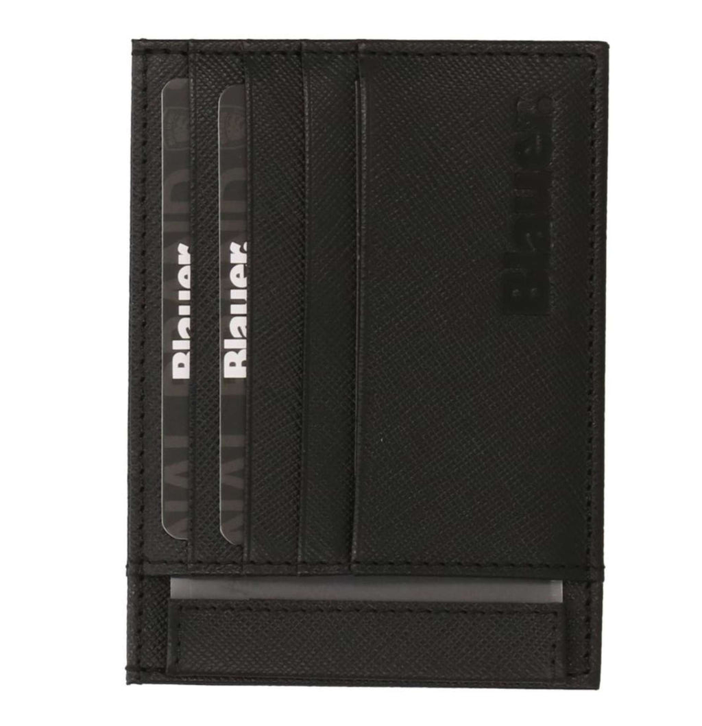 Portafoglio uomo Blauer card holder in pelle A26BU01 F5CPV01/LIA/BLK