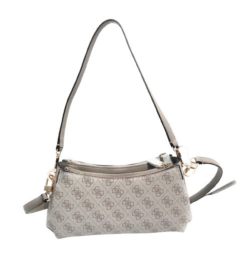 Borsa Guess tracolla Noelle II mini shoulder xbody dark taupe logo BS26GU13 BG967273