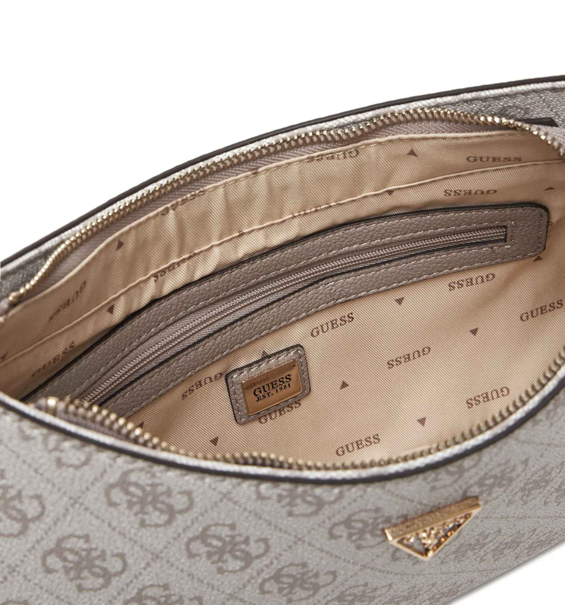 Borsa donna Guess Noelle II dark taupe multilogo BS26GU14 SO967218