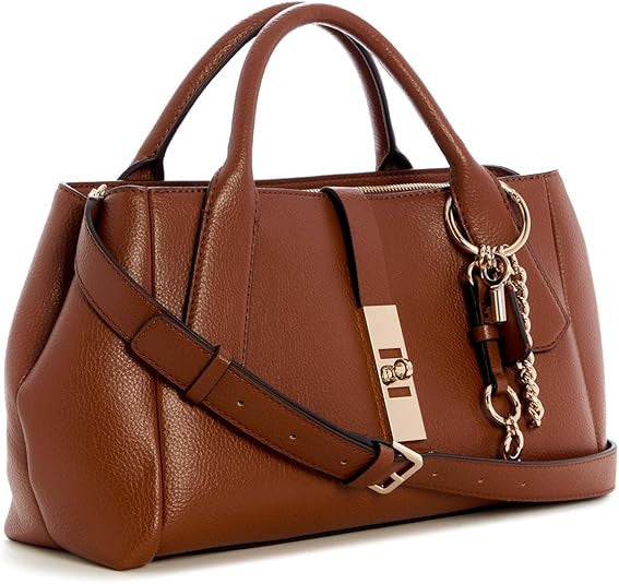 Borsa donna Guess a mano/ tracolla Brooke high society satchel cognac BS26GU18 BG989706