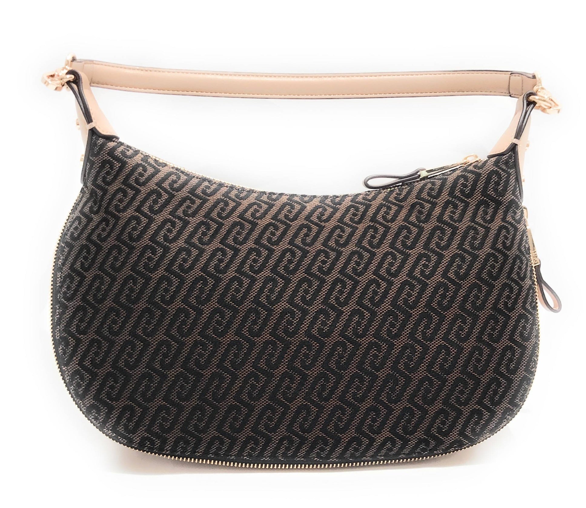 Borsa donna Liu-jo Kaliska hobo M jacquard testa di moro BS26LJ06 AA6133 T378A