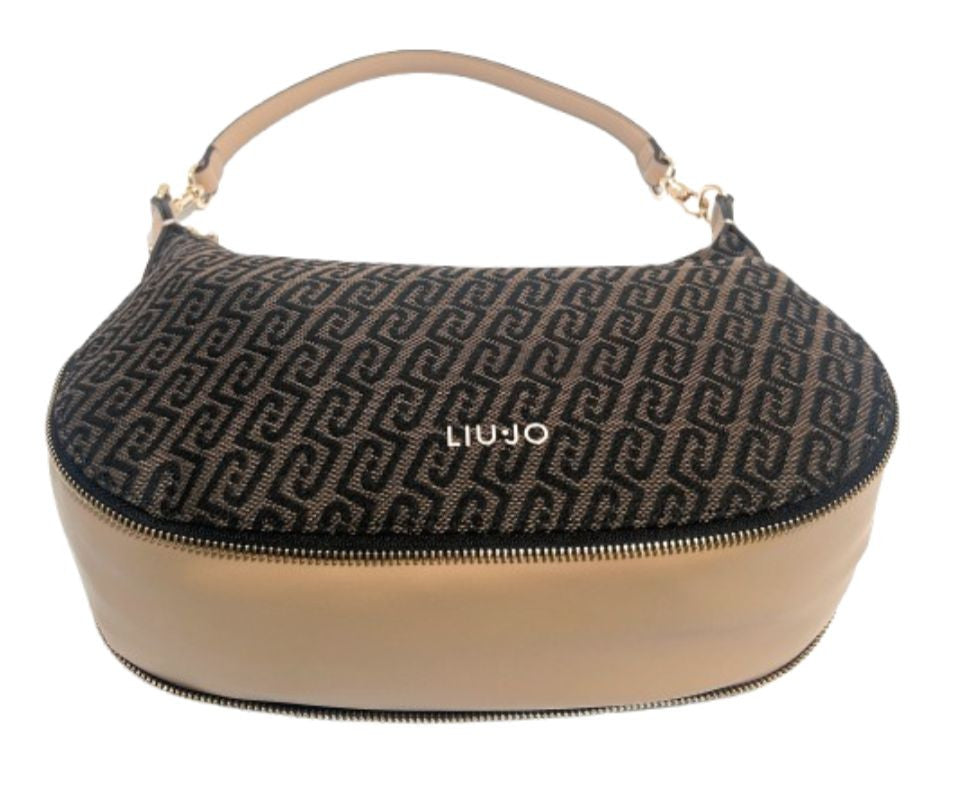 Borsa donna Liu-jo Kaliska hobo M jacquard testa di moro BS26LJ06 AA6133 T378A
