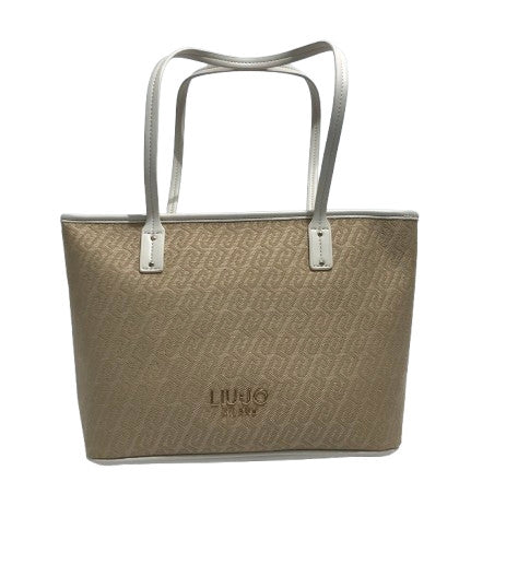 Borsa donna Liu-jo Evrim Tote S jacquard naturale BS26LJ01 AA6071 T378A