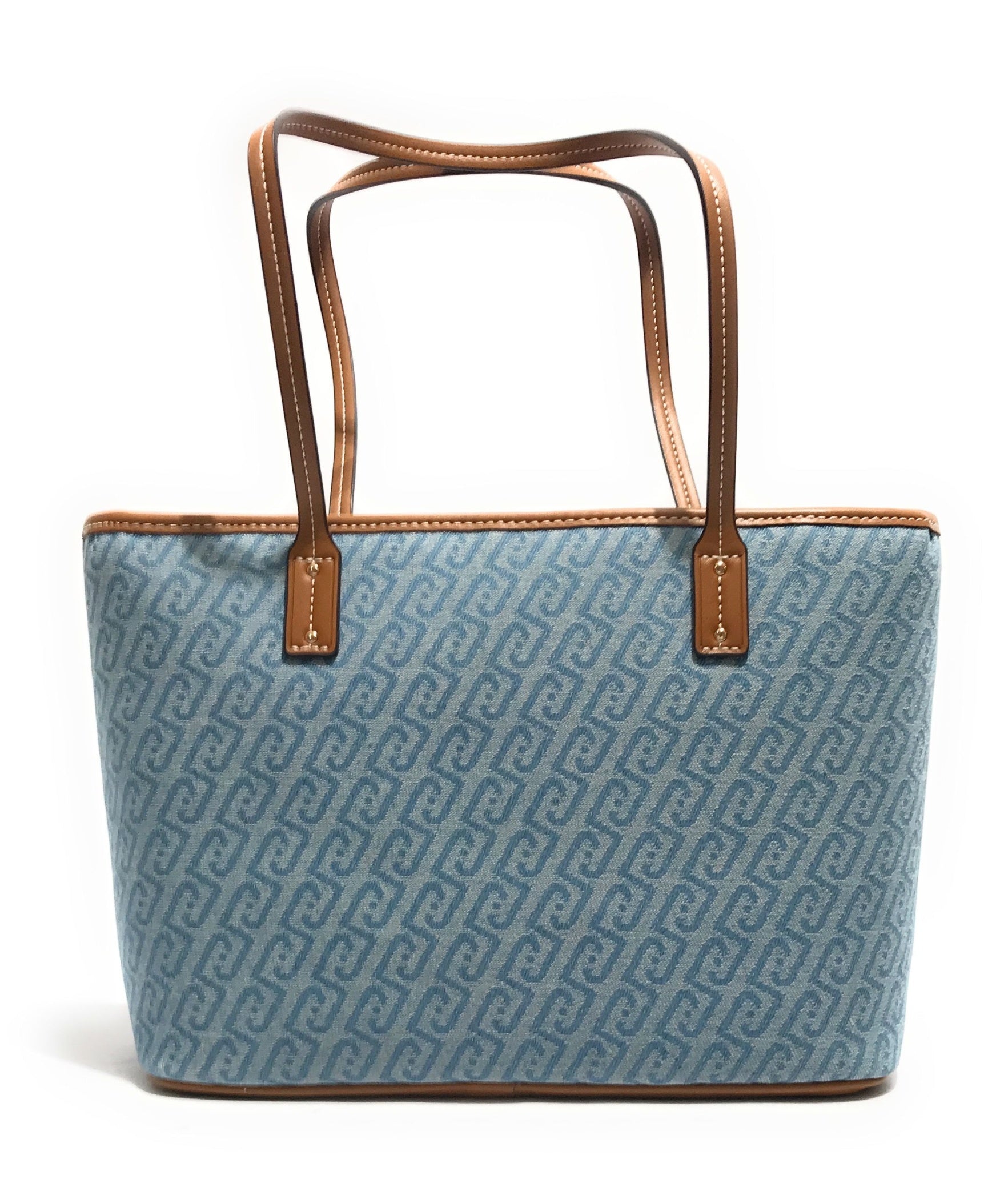 Borsa donna Liu-jo Evrim Tote S jacquard dusty blue BS26LJ08 AA6071 T379A