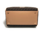 Borsa donna bauletto Liu-jo Evrim Satchel S jacquard testa di moro BS26LJ13 AA6052 T378A