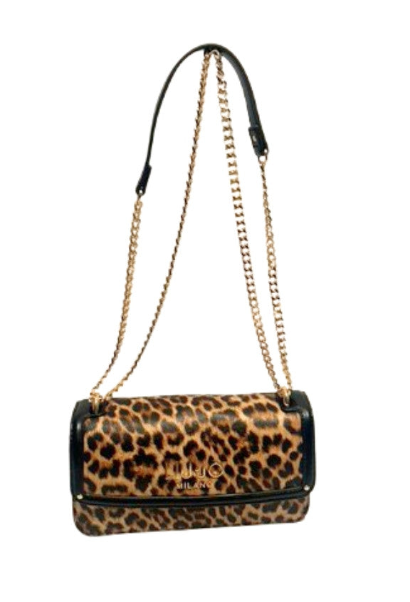 Borsa donna Liu-jo Evrim crossbody S East / West animalier maculata BS26LJ18 AA6073 E119