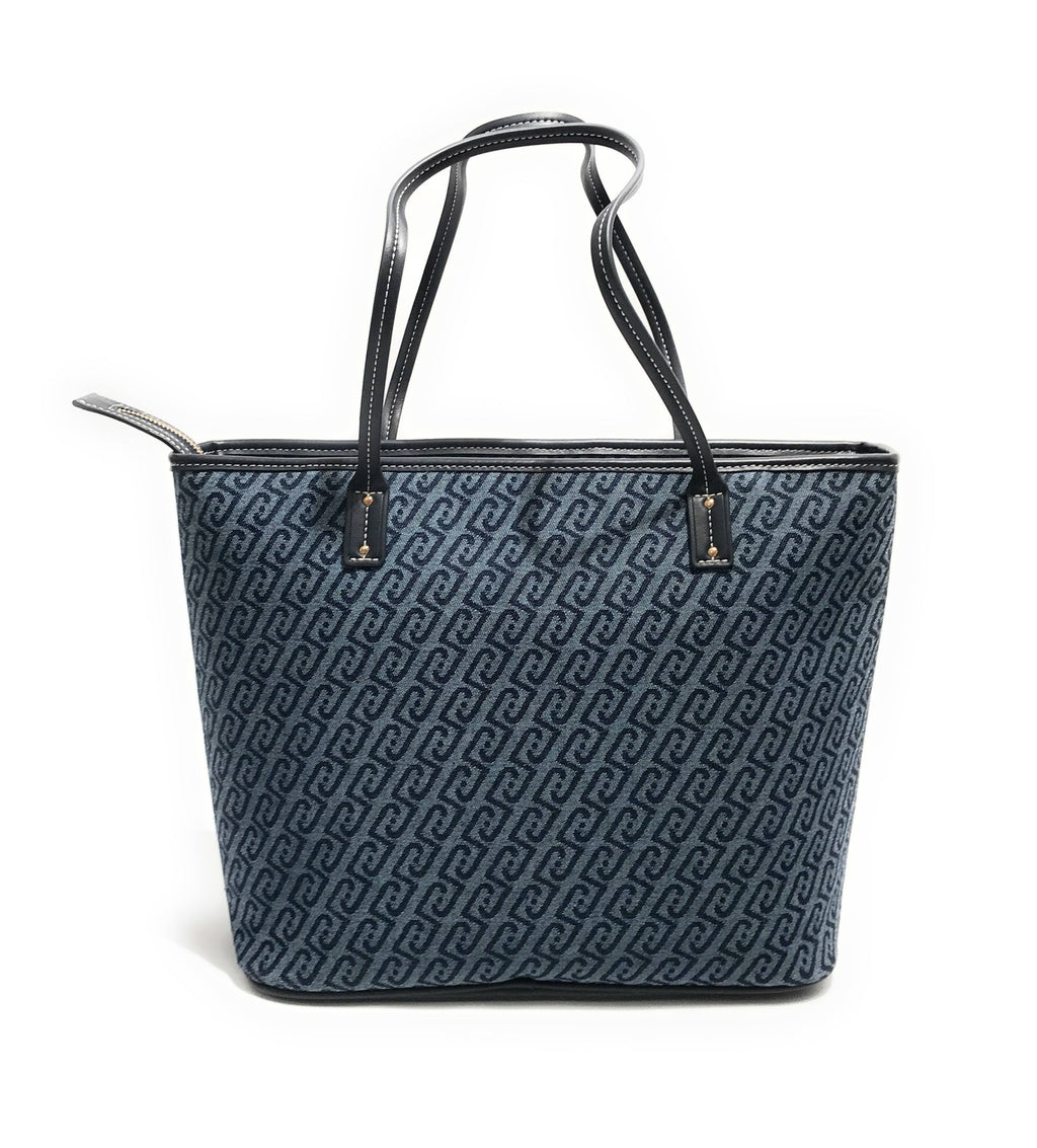 Borsa donna Liu-jo Evrim Tote jacquard dress blue BS26LJ20 AA6070 T379A