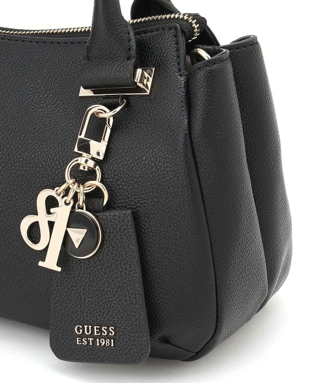 Borsa donna Guess a mano/ tracolla Evie satchel 3 comparti black BS26GU19 BG966406