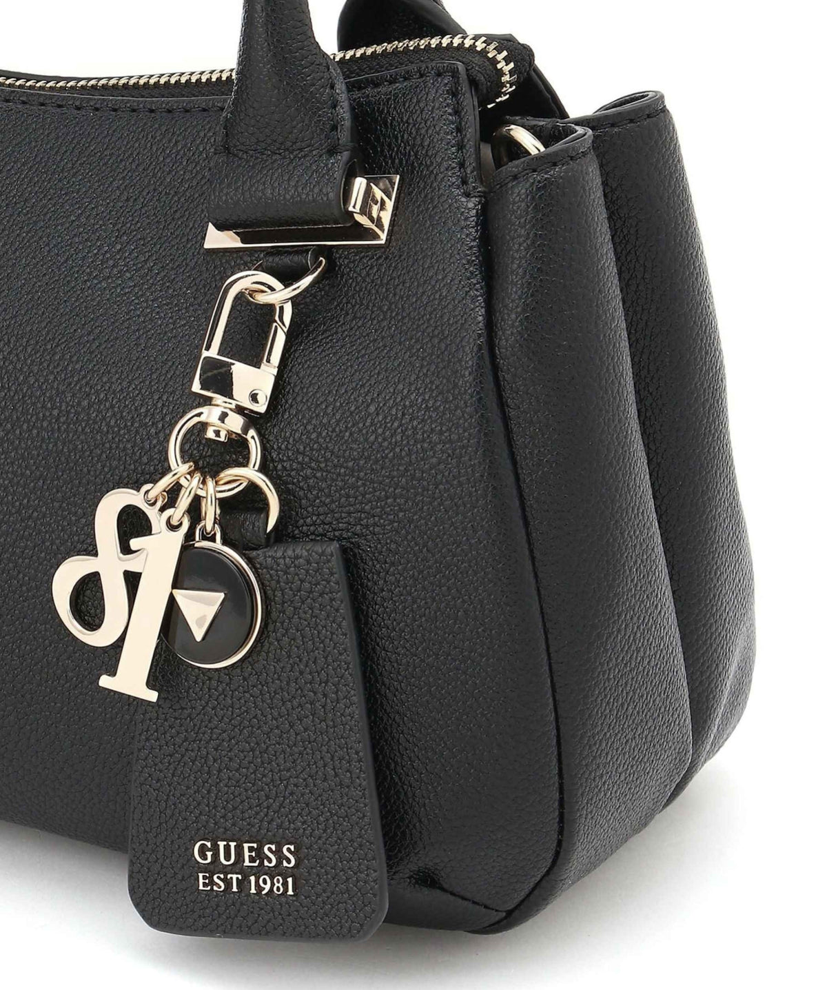 Borsa donna Guess a mano/ tracolla Evie satchel 3 comparti black BS26GU19 BG966406