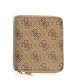 Portafoglio uomo Guess Milano zip around in pelle beige/ brown GS26GU04 SMMALOLEA02