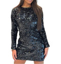 Abito donna Guess con pailettes nero ES26GU10 W6RK52KD020 JBLK