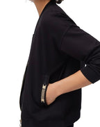 Felpa aperta donna Liu Jo con zip nero ES26LJ06 TA6241 JS182