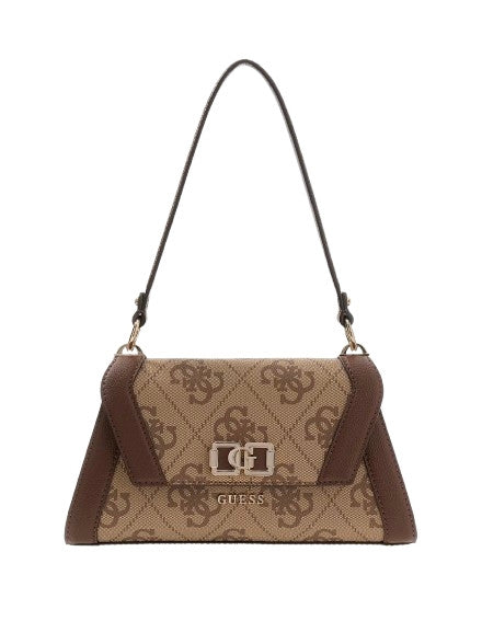 Borsa a mano/spalla/tracolla Karnilla latte logo/brown BS26GU33 OS990119