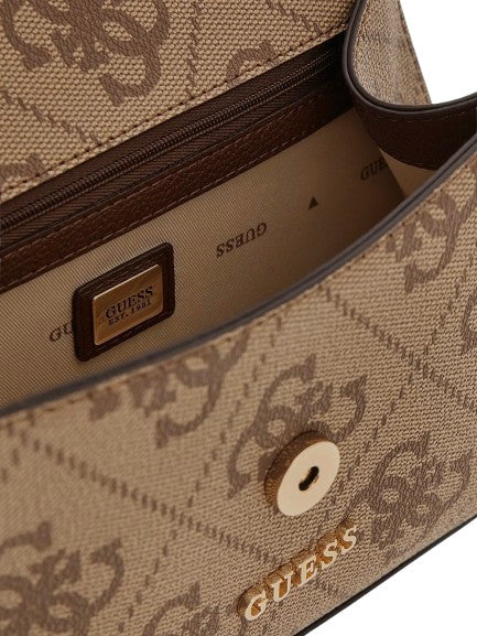 Borsa a mano/spalla/tracolla Karnilla latte logo/brown BS26GU33 OS990119