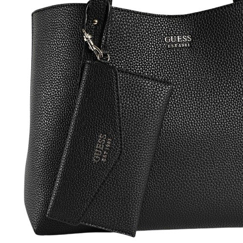 Borsa Guess shopper Brenton reversible tote con pochette black BS26GU45 PG964823