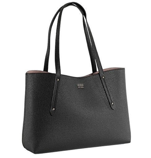 Borsa Guess shopper Brenton reversible tote con pochette black BS26GU45 PG964823