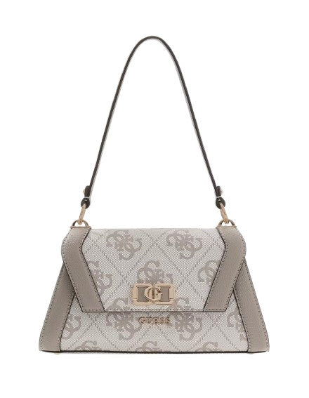 Borsa a mano/spalla/tracolla Karnilla dark taupe logo BS26GU60 OS990119