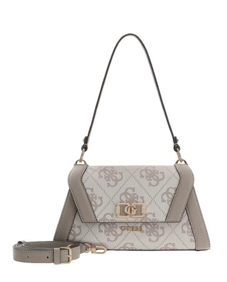 Borsa a mano/spalla/tracolla Karnilla dark taupe logo BS26GU60 OS990119