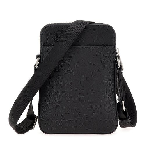 Borsa Guess tracolla uomo certosa xbody flat saffiano black UBS26GU16 HMECSAP3381-BLA