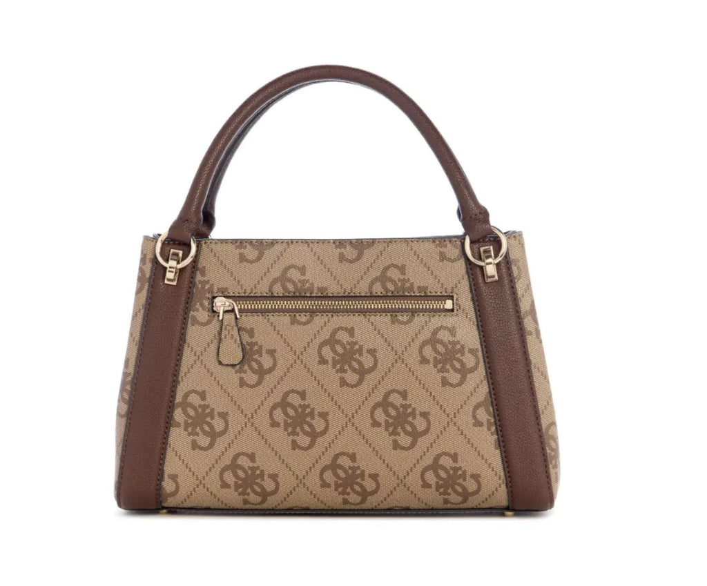 Borsa Guess a mano/ tracolla Karnilla logo girlfriend satchel latte logo/ brown BS26GU61 OS990106