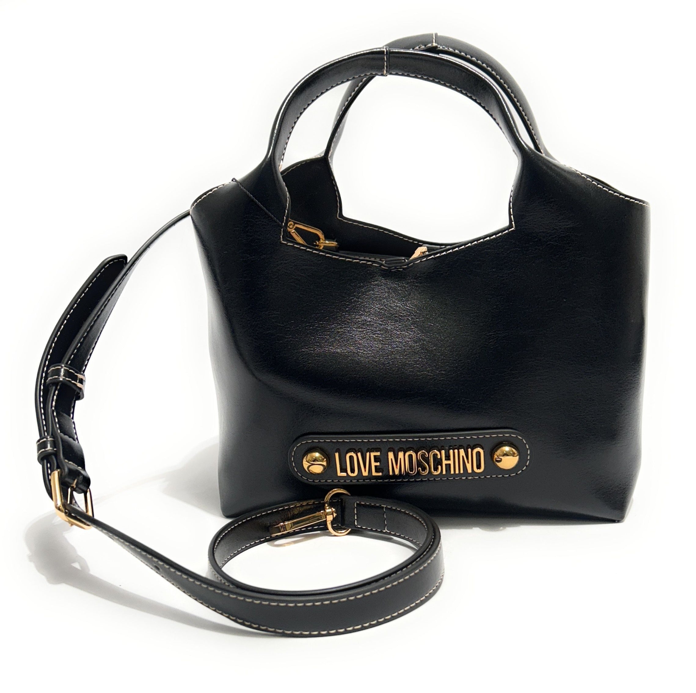 Borsa donna Love Moschino a mano/tracolla in ecopelle nero BS26MO18 JC4130PP1OLH0000