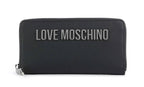 Portafoglio donna Love Moschino zip around nero/ nichel AS26MO12 JC5611PP1MKD000B