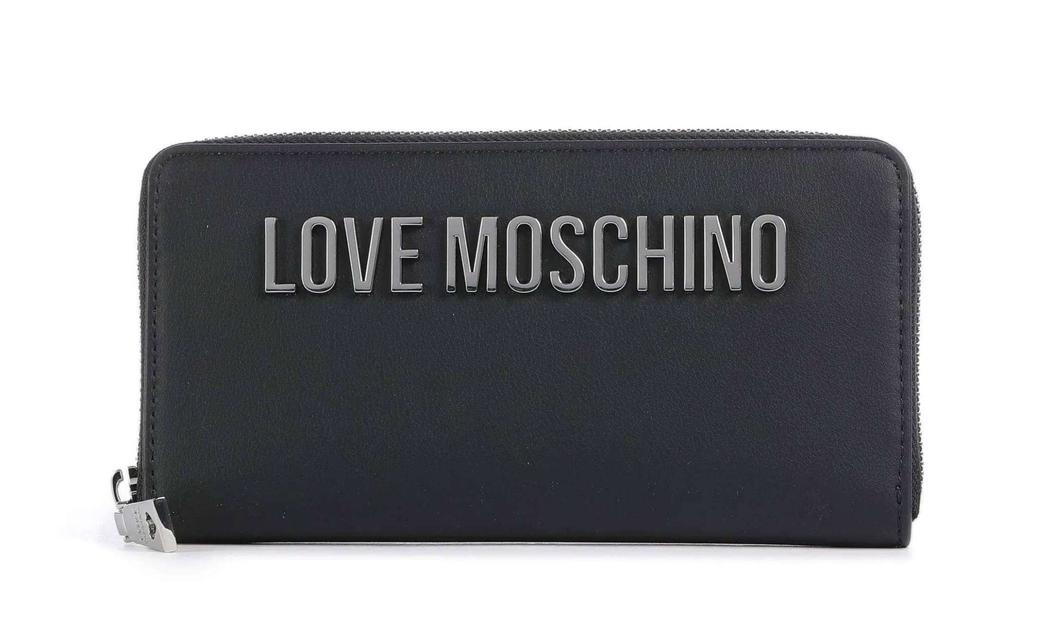 Portafoglio donna Love Moschino zip around nero/ nichel AS26MO12 JC5611PP1MKD000B