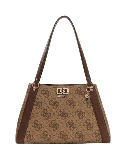 Borsa Guess a mano/spalla Karnilla logo latte logo/brown BS26GU67 OS990122