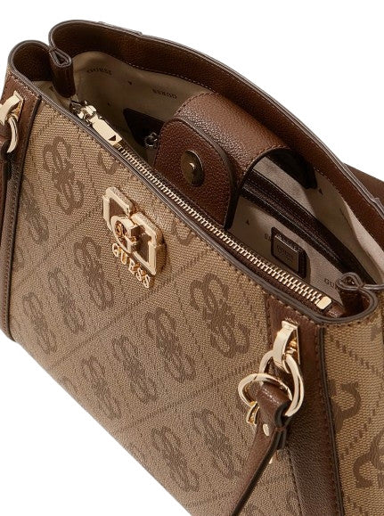 Borsa Guess a mano/spalla Karnilla logo latte logo/brown BS26GU67 OS990122