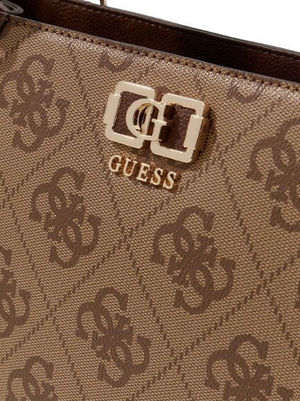 Borsa Guess a mano/spalla Karnilla logo latte logo/brown BS26GU67 OS990122