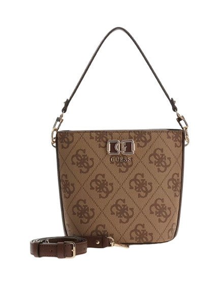 Borsa Guess donna a mano/tracolla Karnilla logo latte logo/brown BS26GU73 OS990101