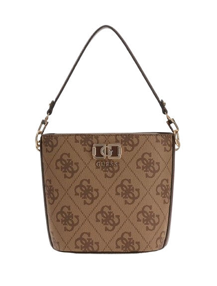 Borsa Guess donna a mano/tracolla Karnilla logo latte logo/brown BS26GU73 OS990101