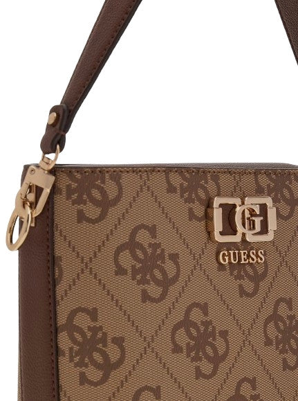 Borsa Guess donna a mano/tracolla Karnilla logo latte logo/brown BS26GU73 OS990101