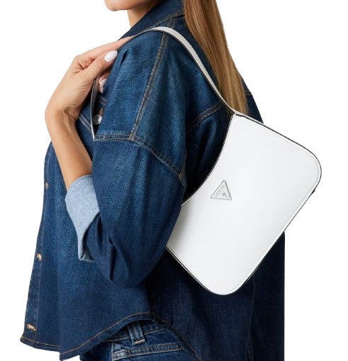Borsa Guess Arnela top zip shoulder bag white BS26GU75  NY949617
