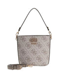 Borsa Guess donna a mano/tracolla Karnilla logo dark taupe logo BS26GU74 OS990101