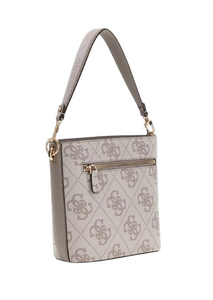 Borsa Guess donna a mano/tracolla Karnilla logo dark taupe logo BS26GU74 OS990101