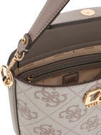 Borsa Guess donna a mano/tracolla Karnilla logo dark taupe logo BS26GU74 OS990101