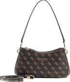 Borsa Guess tracolla Noelle II mini shoulder xbody brown logo BS26GU81 QG967273
