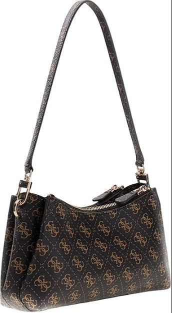 Borsa Guess tracolla Noelle II mini shoulder xbody brown logo BS26GU81 QG967273