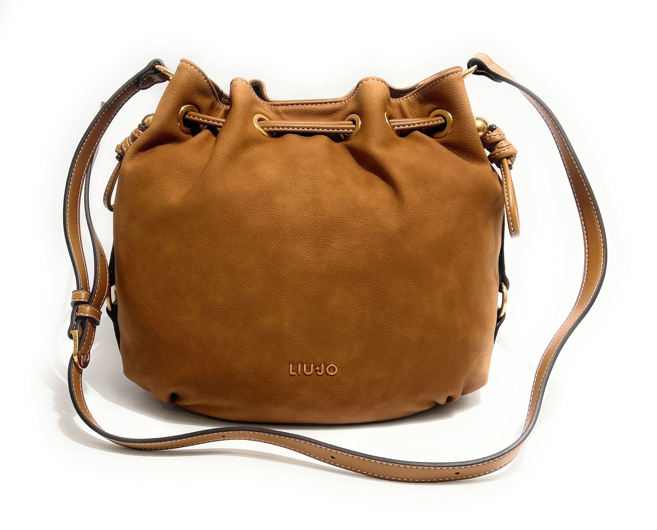 Borsa Liu-jo a secchiello bucket Ginesa cammello BS26LJ30 AA6085 E1116